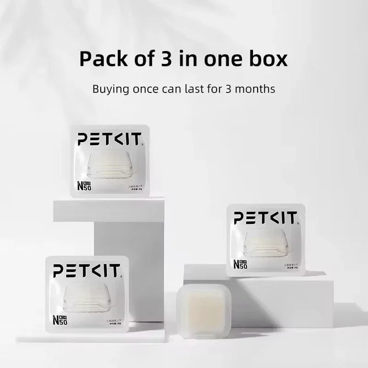 PETKIT Deodorant Cubes – 50 Pack for Litter Box Odor Control
