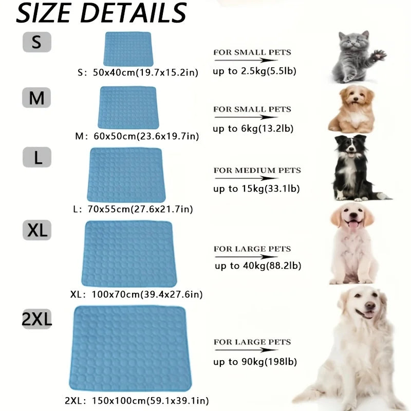 Pet Cooling Mat – Summer Comfort Pad for Dogs & Cats