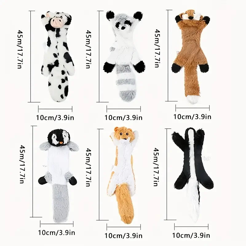 Plush Sounding Dog Chew Toys – Animal Design