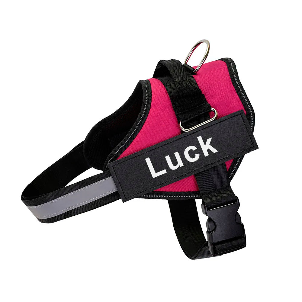 Customizable Reflective No-Pull Dog Harness Vest