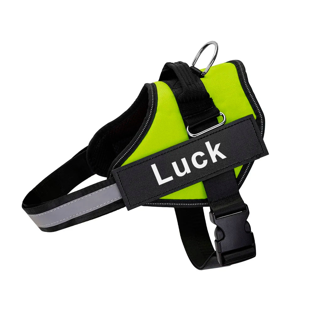 Customizable Reflective No-Pull Dog Harness Vest
