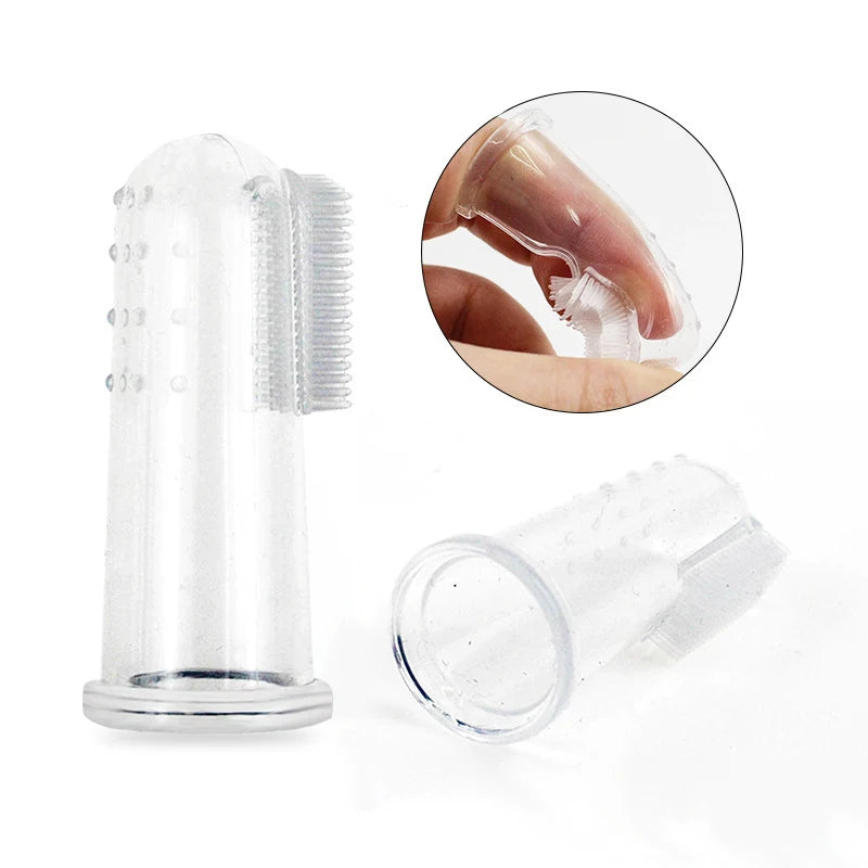 Pet Fingertip Toothbrush – Oral Care for Dogs & Cats