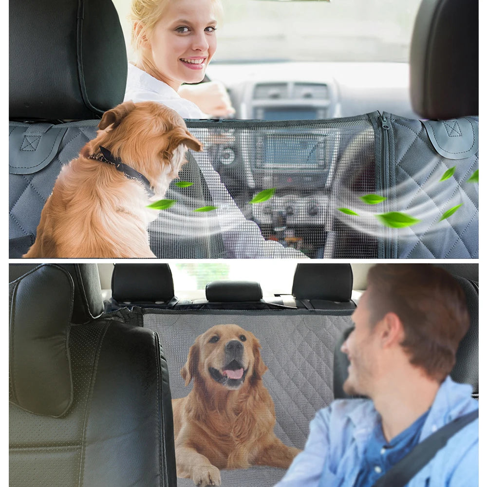 PETRAVEL Waterproof Dog Car Seat Cover – Hammock Style Rear Seat Protector