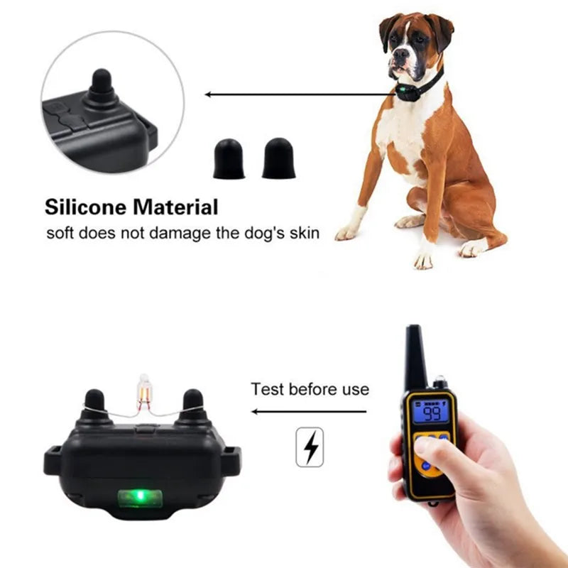 Electric Dog Training Collar with Remote – Waterproof & Rechargeable