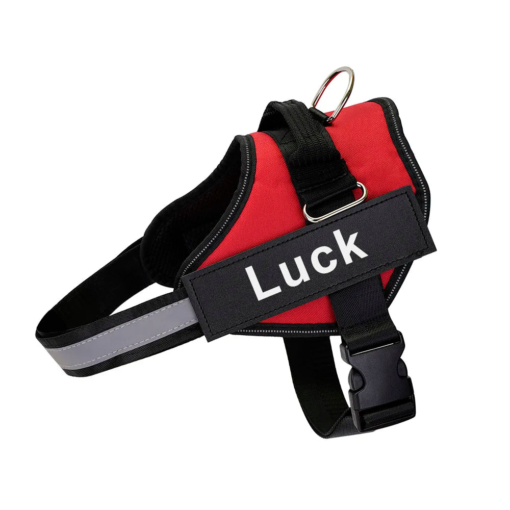 Customizable Reflective No-Pull Dog Harness Vest