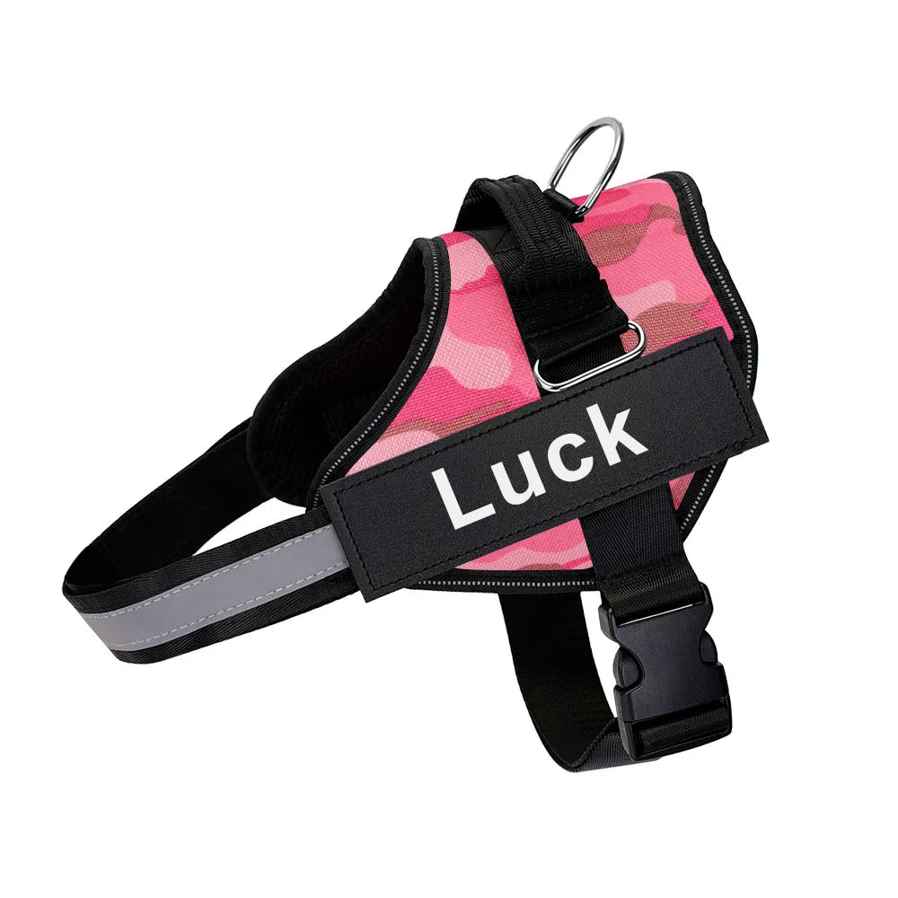 Customizable Reflective No-Pull Dog Harness Vest