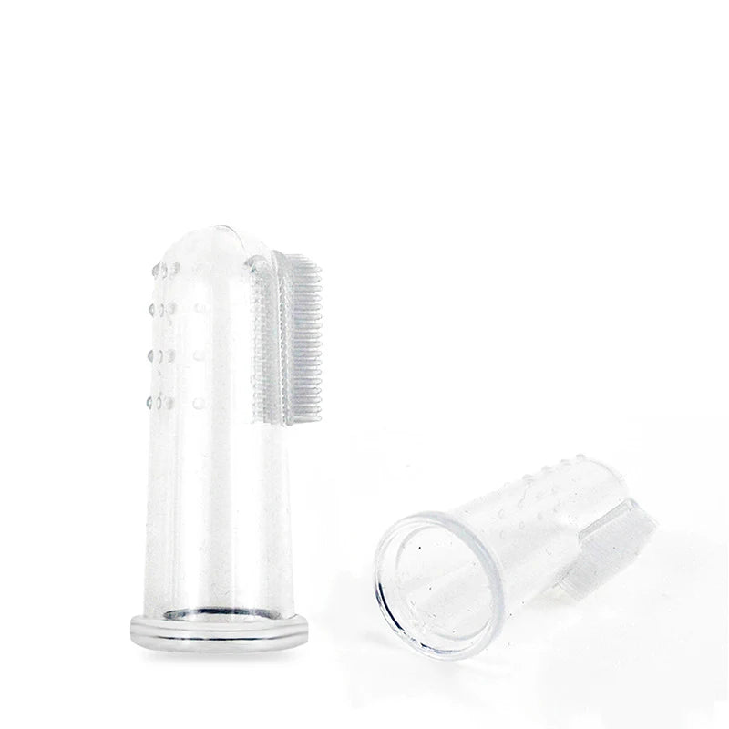 Super Soft Pet Finger Toothbrush Teddy Dog Brush Bad Breath Tartar Teeth Tool Dog Cat Cleaning Pet Supplies