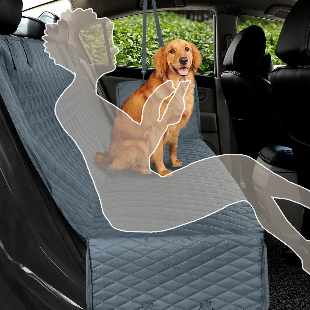 PETRAVEL Waterproof Dog Car Seat Cover – Hammock Style Rear Seat Protector