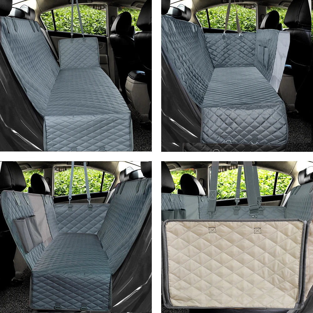 PETRAVEL Waterproof Dog Car Seat Cover – Hammock Style Rear Seat Protector