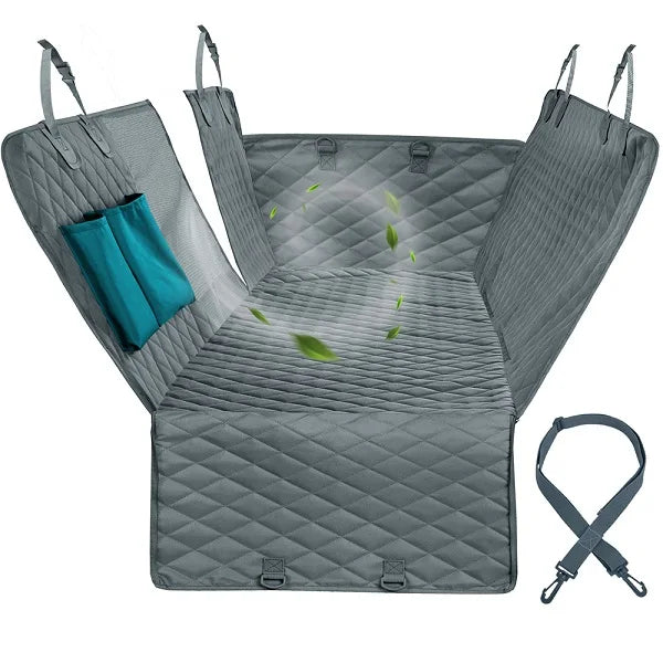 PETRAVEL Waterproof Dog Car Seat Cover – Hammock Style Rear Seat Protector