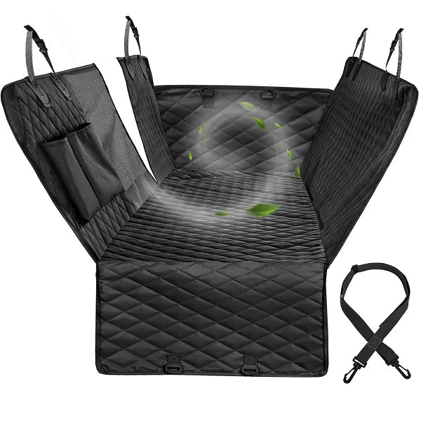 PETRAVEL Waterproof Dog Car Seat Cover – Hammock Style Rear Seat Protector