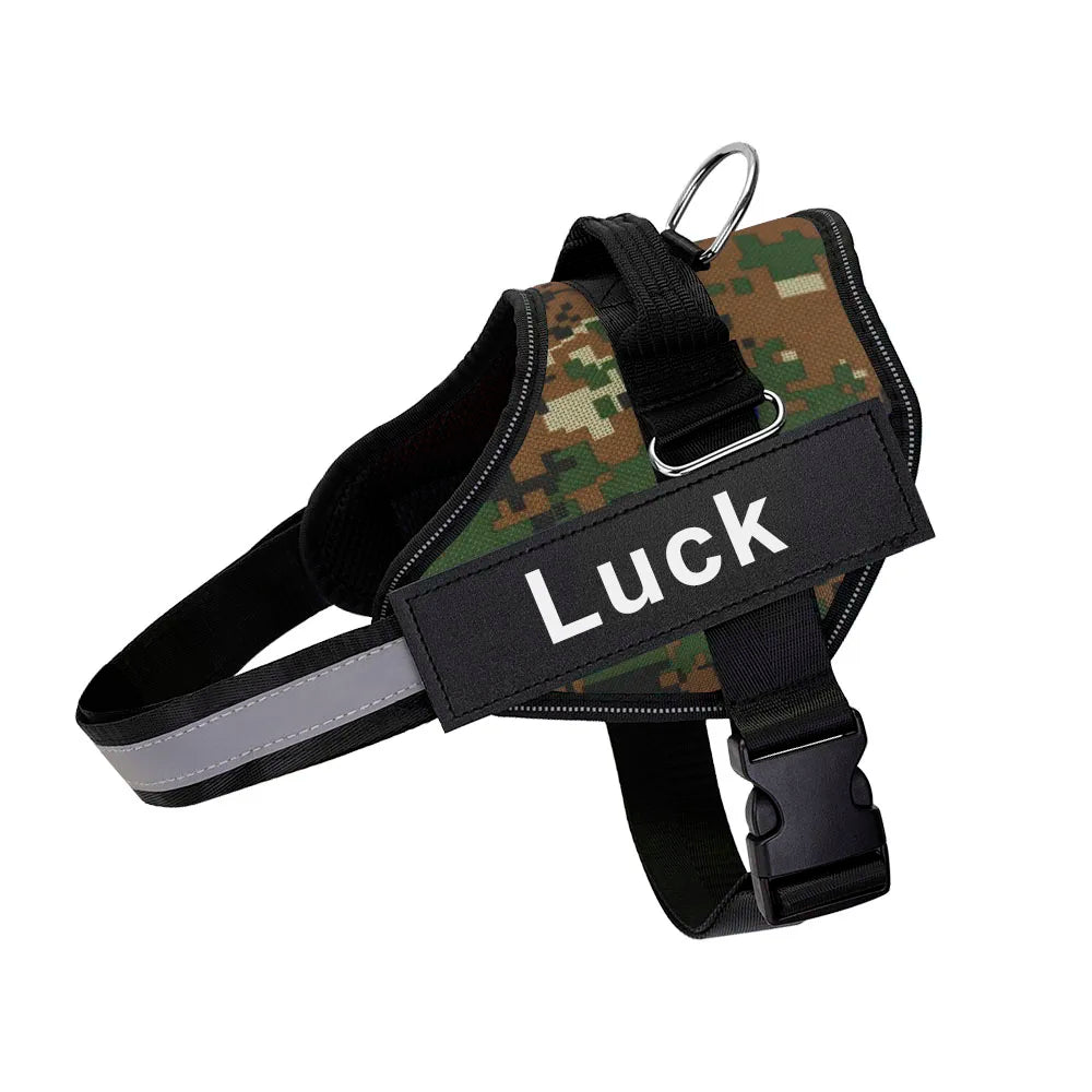 Customizable Reflective No-Pull Dog Harness Vest