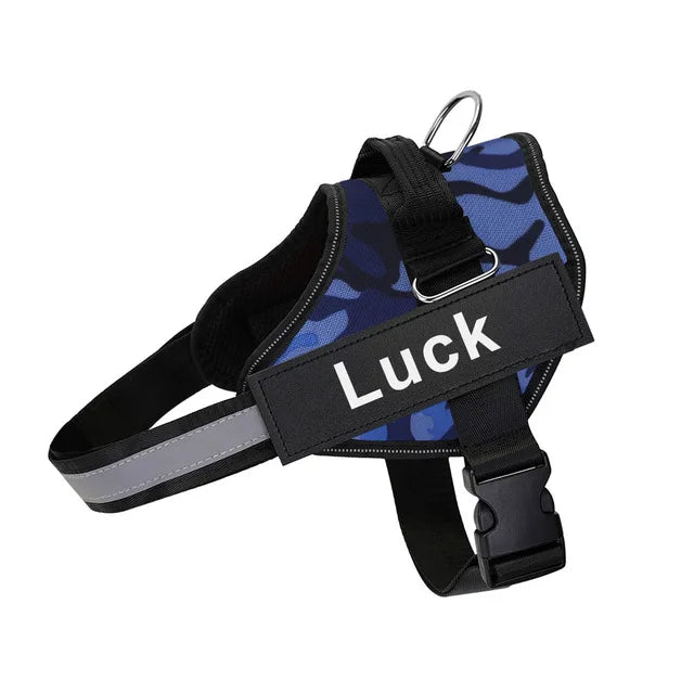 Customizable Reflective No-Pull Dog Harness Vest