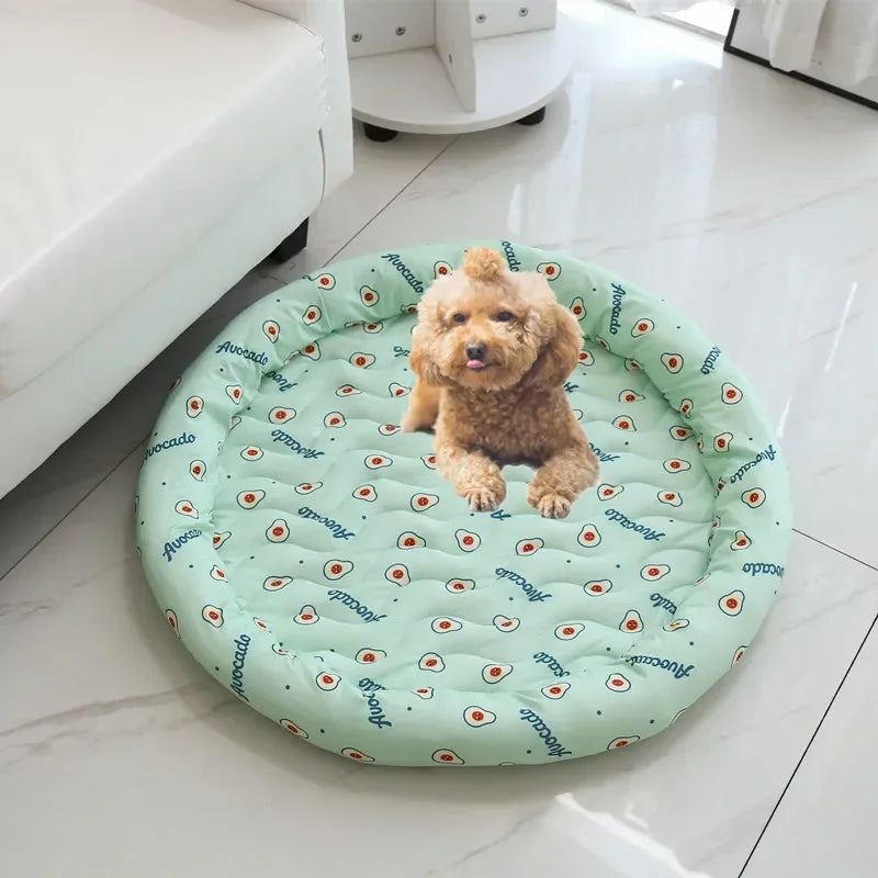 Ice Silk Cooling Dog Bed Pad