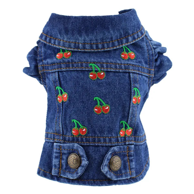 Denim Dog Jacket – Cowboy Style Pet Coat