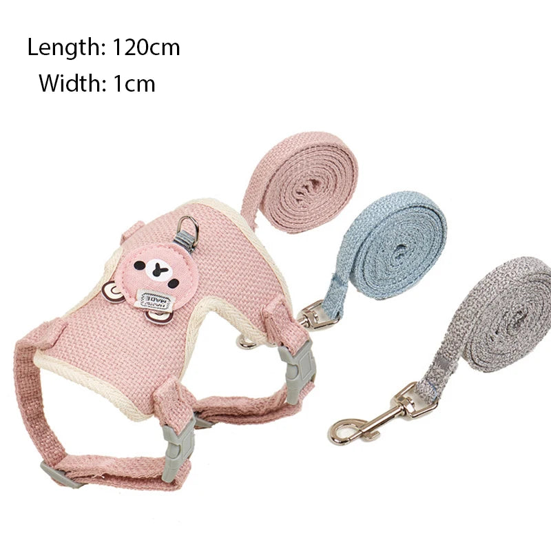 Adjustable Breathable Pet Vest Harness for Small Dogs & Cats