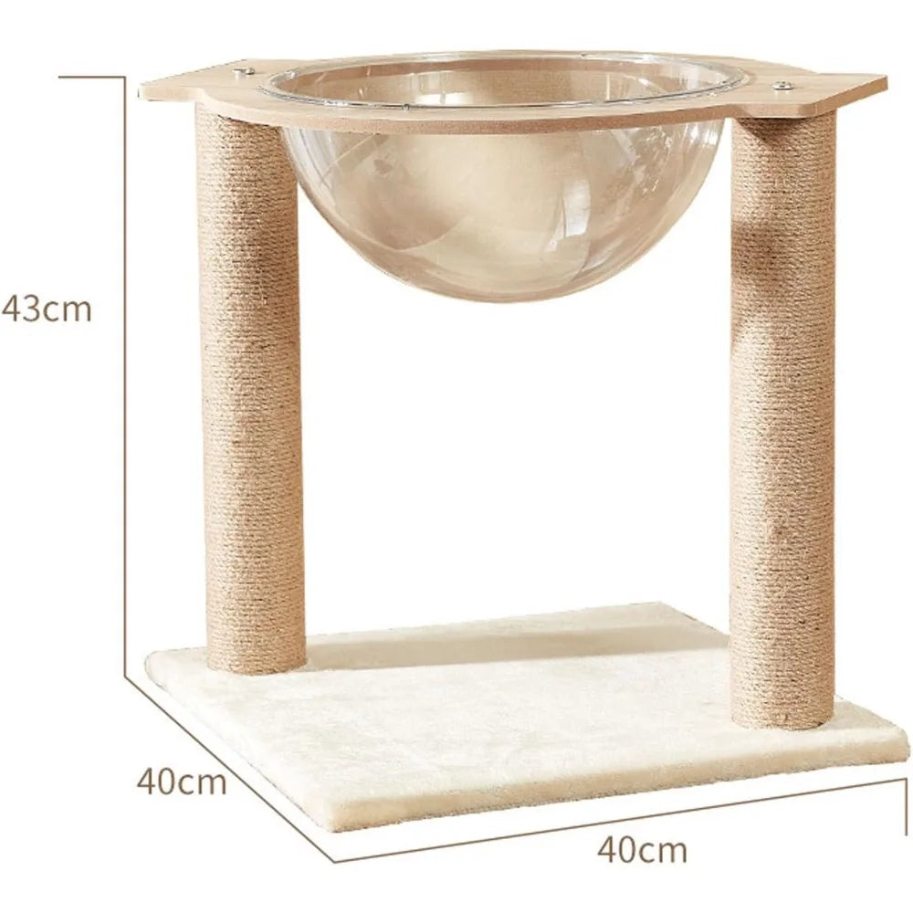 Cat Hammock Bed with Sisal Scratching Post