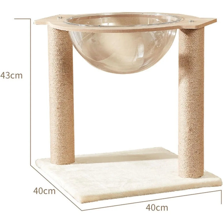 Cat Hammock Bed with Sisal Scratching Post