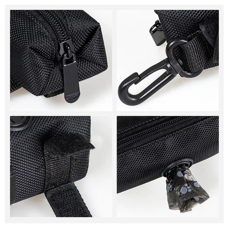 Dog Poop Bag Holder – Adjustable Leash Attachment Waste Bag Dispenser