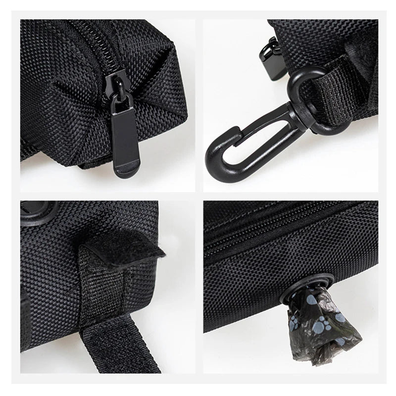 Dog Poop Bag Holder – Adjustable Leash Attachment Waste Bag Dispenser