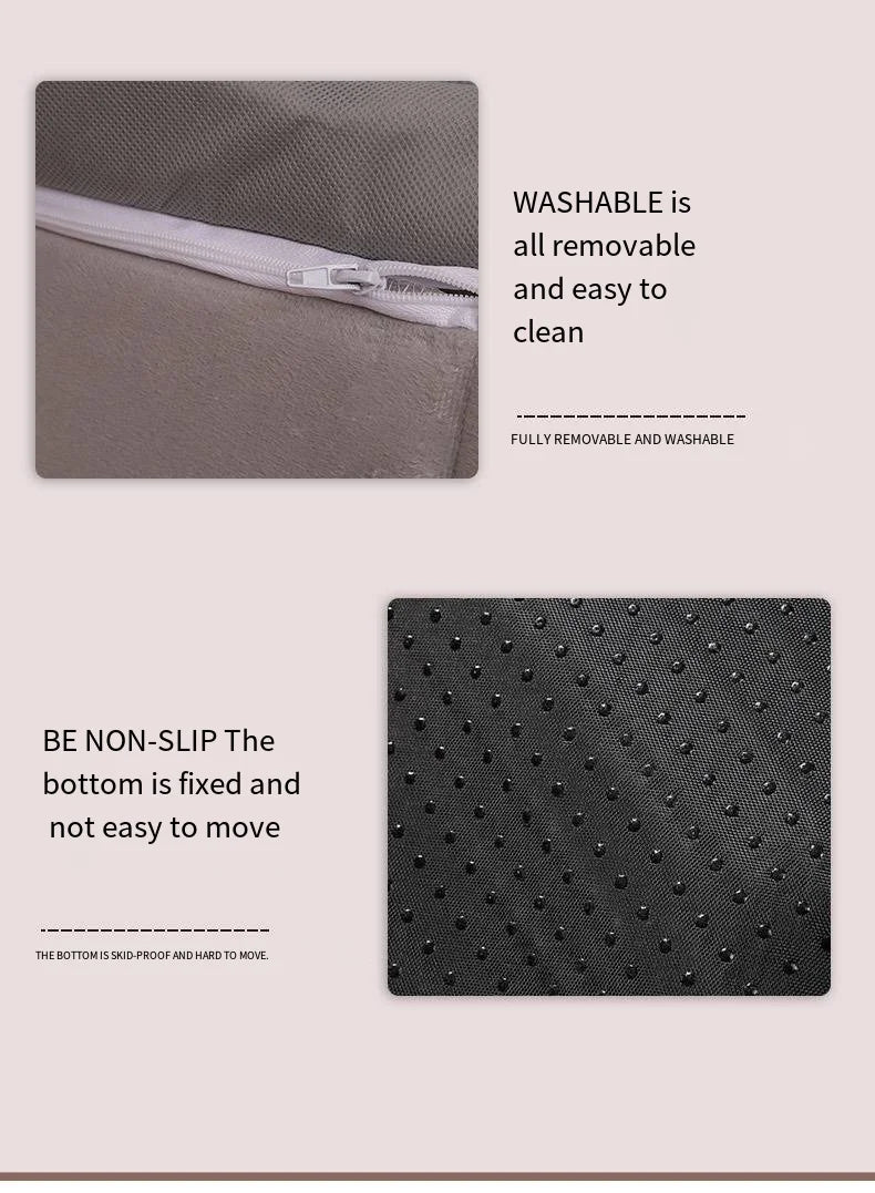 All-Season Washable Pet Bed with Cushion