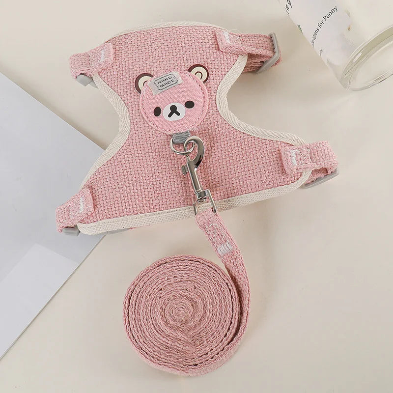 Adjustable Breathable Pet Vest Harness for Small Dogs & Cats