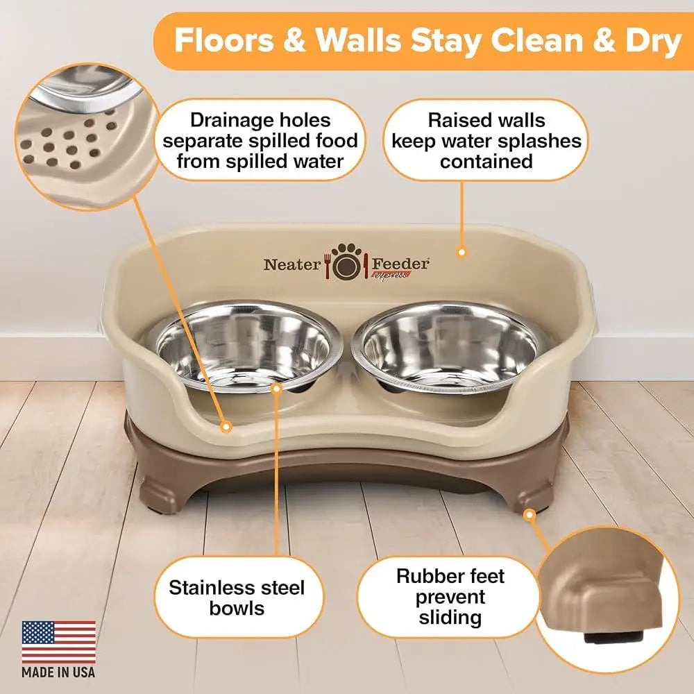 Mess-Proof Elevated Non-Spill Dog Bowl