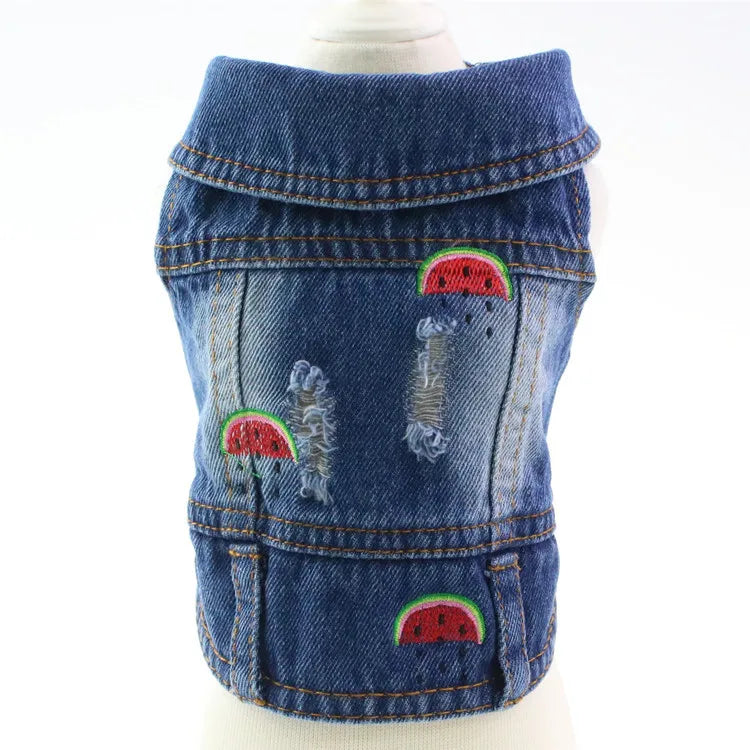 Denim Dog Jacket – Cowboy Style Pet Coat