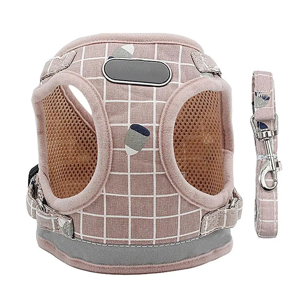 Soft Adjustable No-Pull Cat & Small Dog Harness