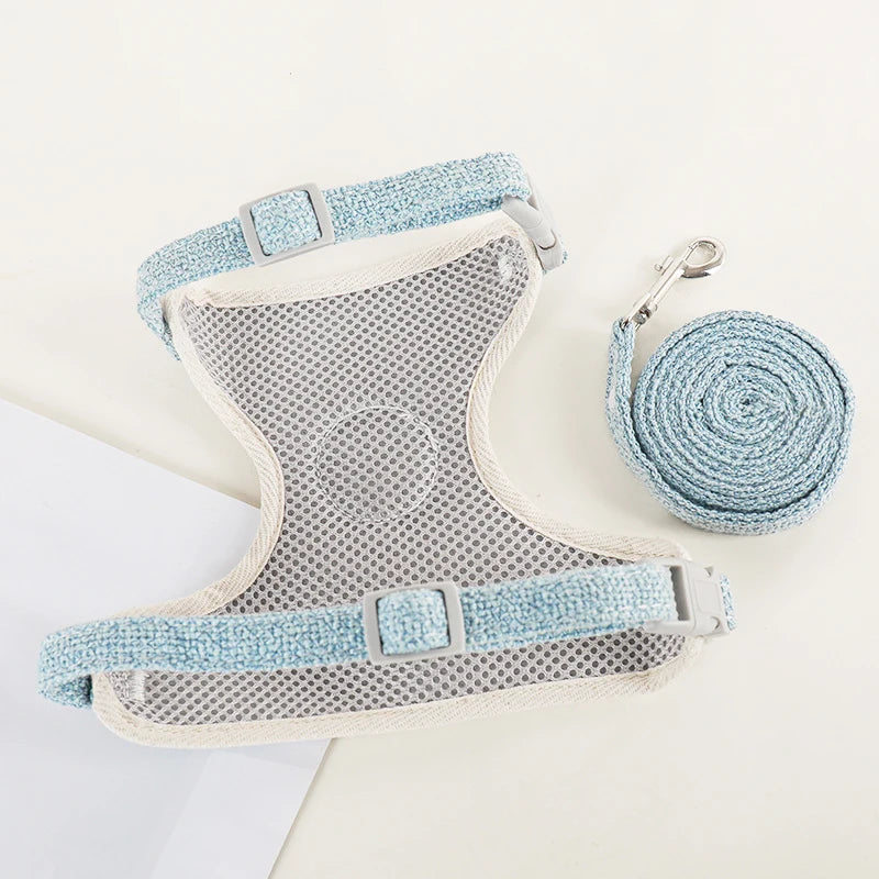 Adjustable Breathable Pet Vest Harness for Small Dogs & Cats