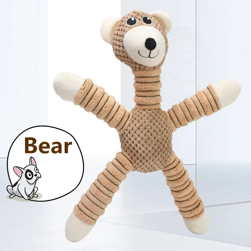 Indestructible Squeaky Plush Dog Toy – Large