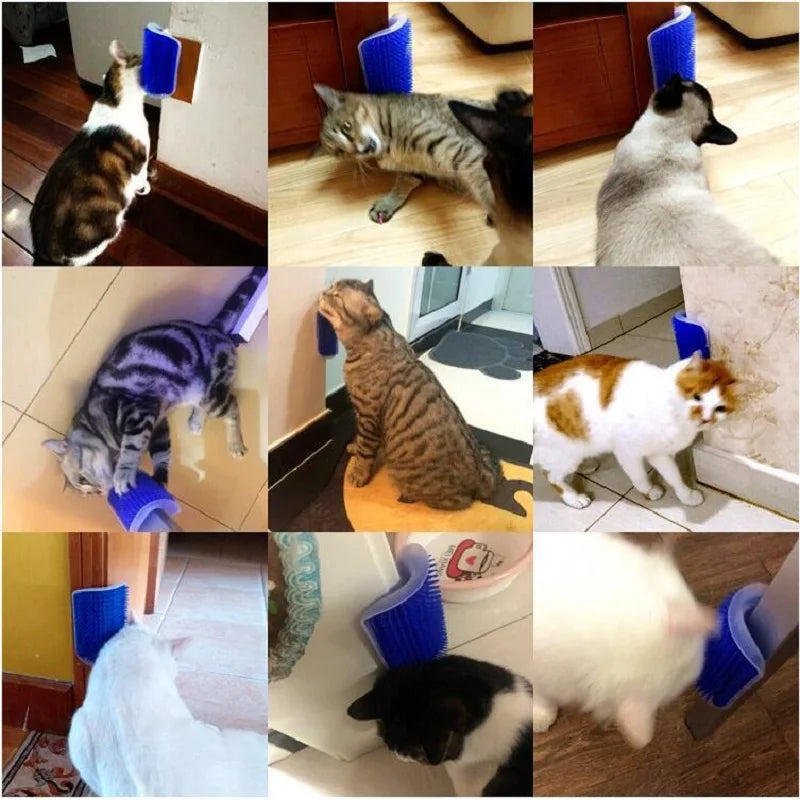 Cat Scratcher & Massager Grooming Brush