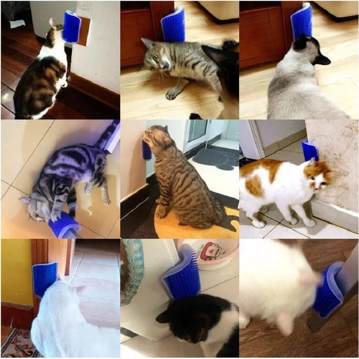 Cat Scratcher & Massager Grooming Brush