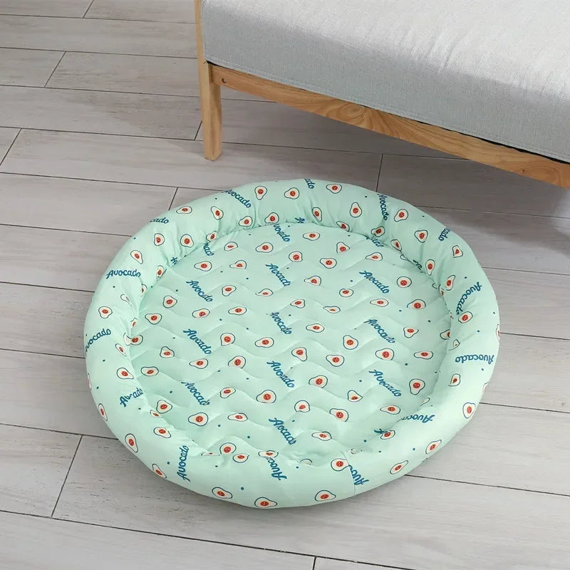 Ice Silk Cooling Dog Bed Pad