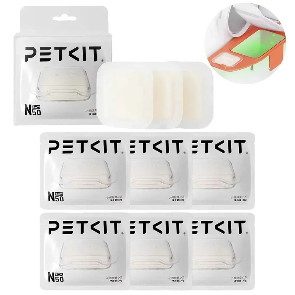 PETKIT Deodorant Cubes – 50 Pack for Litter Box Odor Control