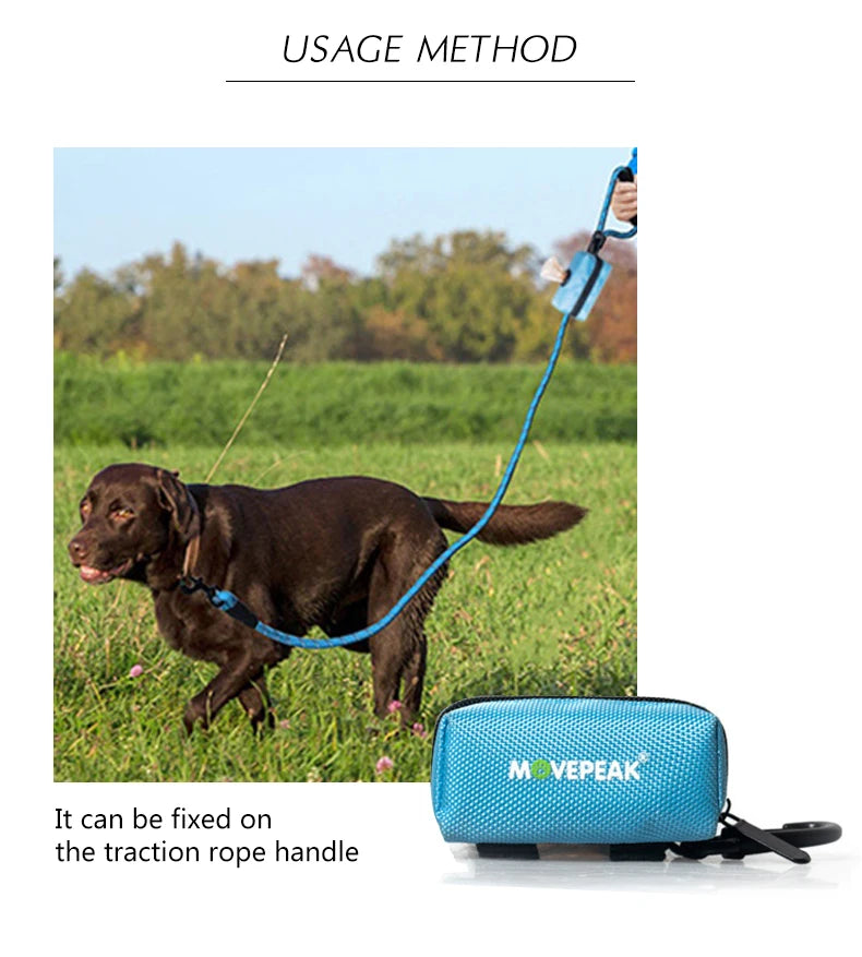 Dog Poop Bag Holder – Adjustable Leash Attachment Waste Bag Dispenser