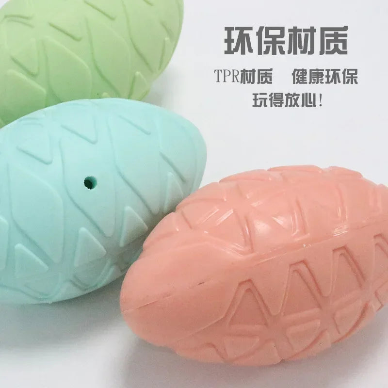 Natural Rubber Football Dog Chew Toy