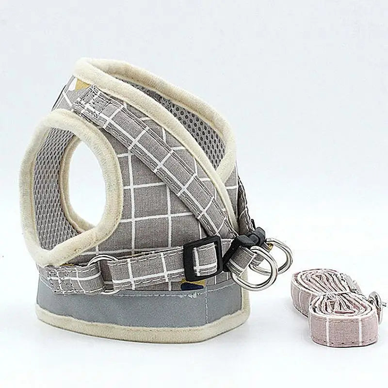 Soft Adjustable No-Pull Cat & Small Dog Harness