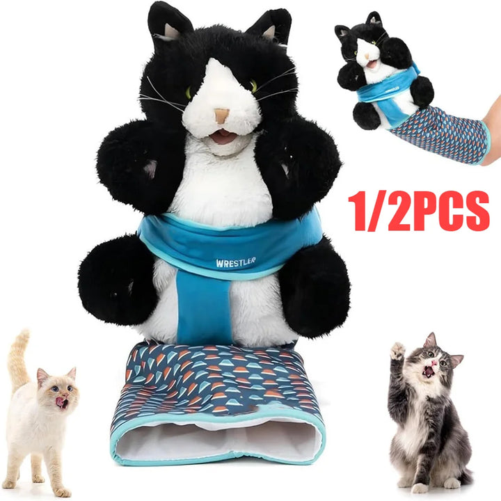 Cat Puppet Wrestler Plush Interactive Toy