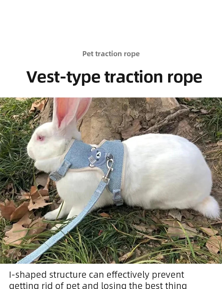 Adjustable Breathable Pet Vest Harness for Small Dogs & Cats