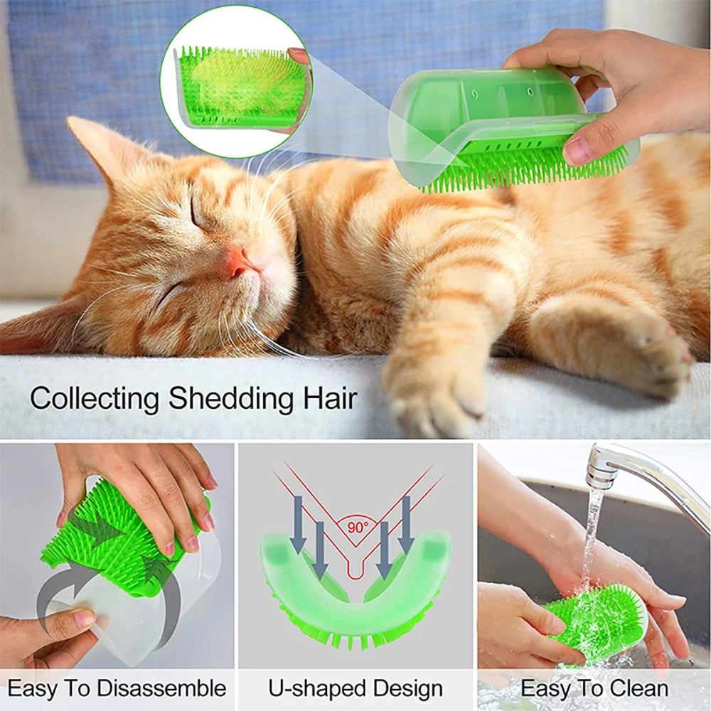 Cat Scratcher & Massager Grooming Brush