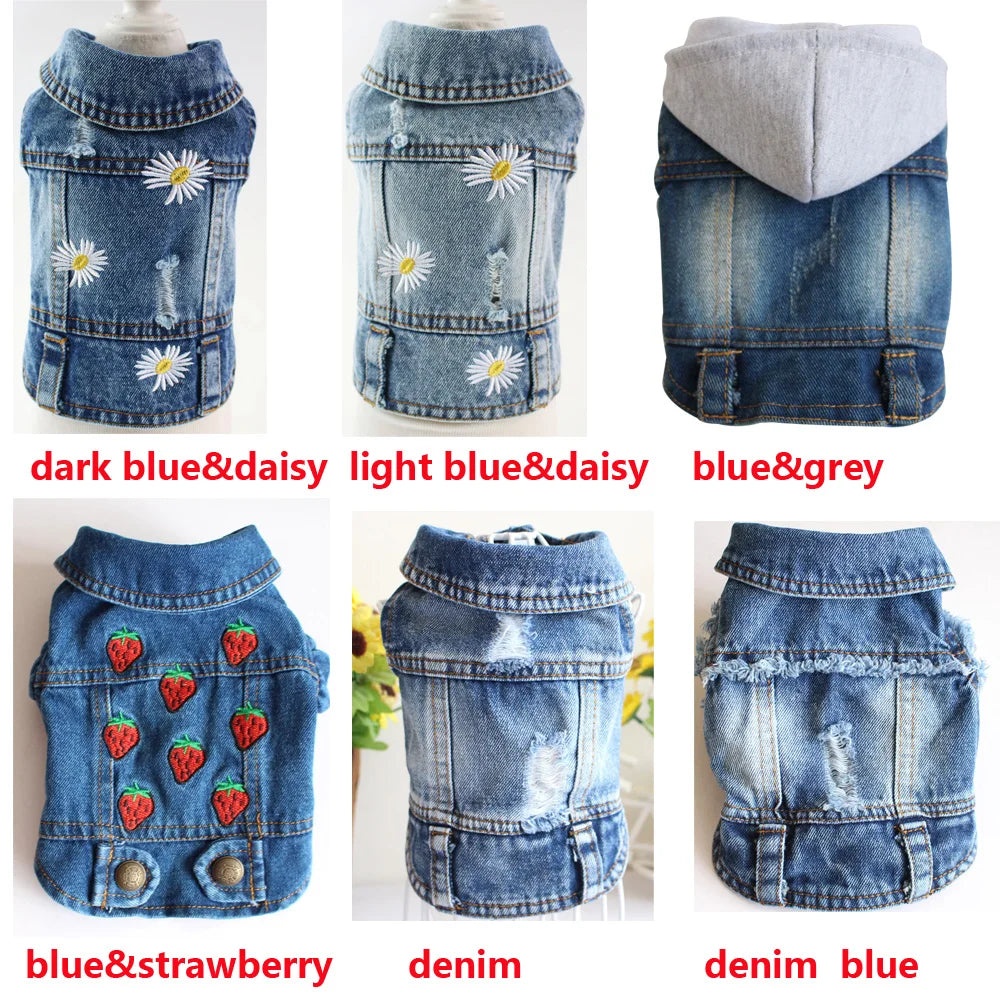 Denim Dog Jacket – Cowboy Style Pet Coat