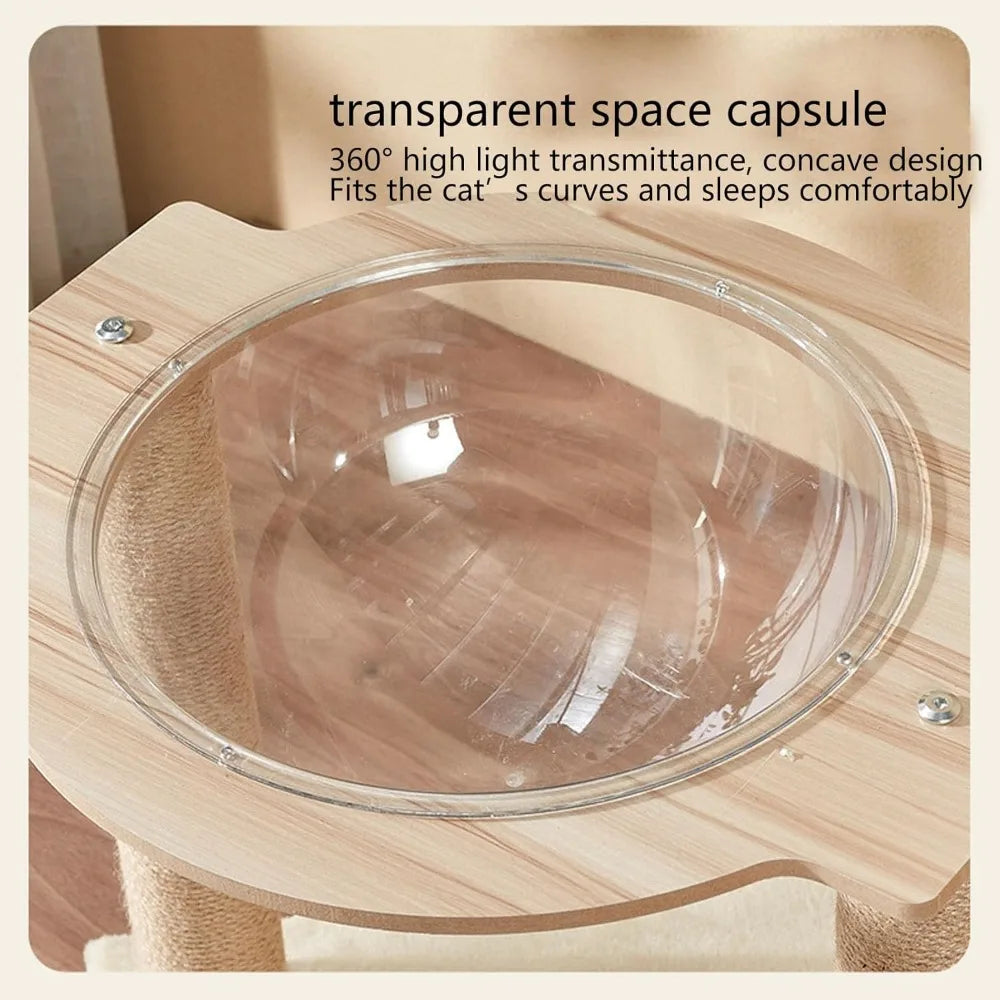 Cat Hammock Bed with Sisal Scratching Post