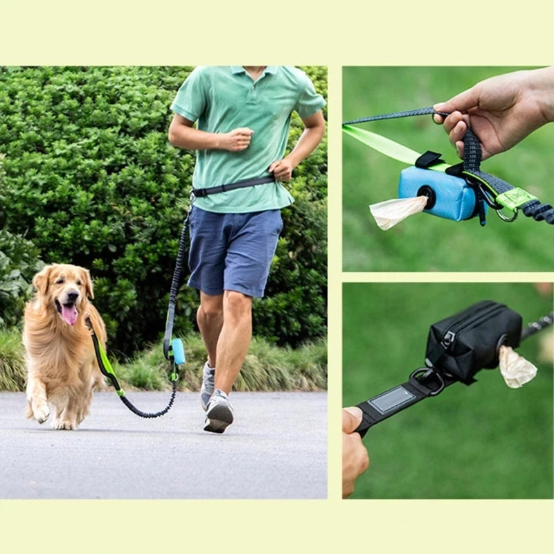 Dog Poop Bag Holder – Adjustable Leash Attachment Waste Bag Dispenser