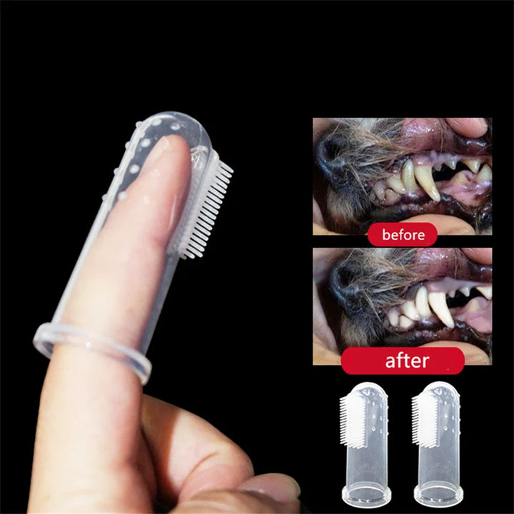 Super Soft Pet Finger Toothbrush – Dog & Cat Dental Cleaning Tool