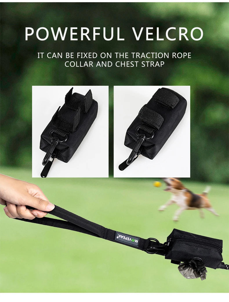 Dog Poop Bag Holder – Adjustable Leash Attachment Waste Bag Dispenser