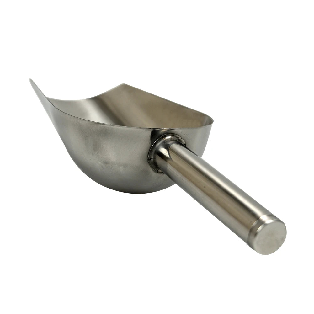 Stainless Steel Pet Food Shovel – Durable Scoop for Dogs & Cats