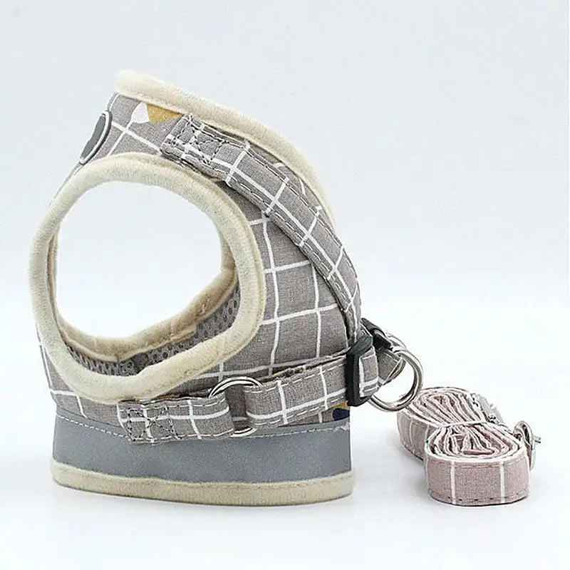 Soft Adjustable No-Pull Cat & Small Dog Harness