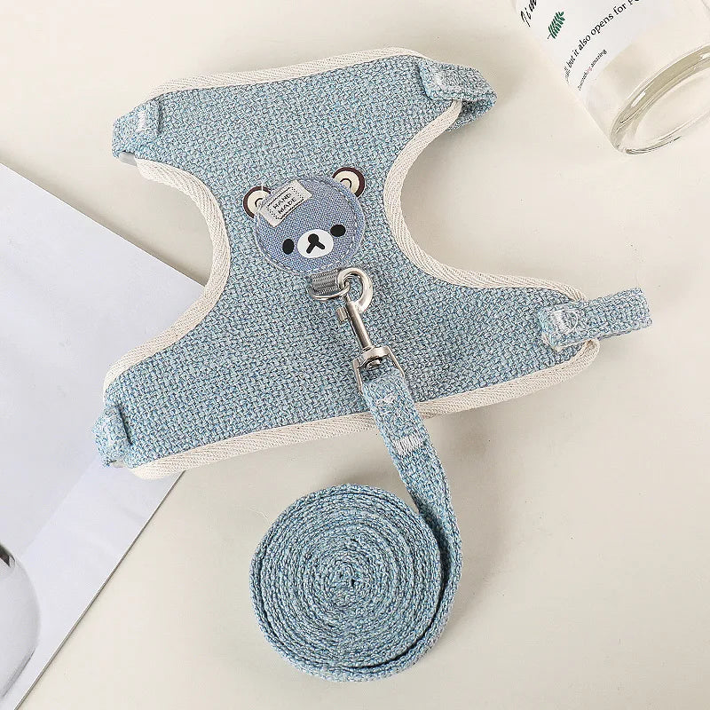 Adjustable Breathable Pet Vest Harness for Small Dogs & Cats