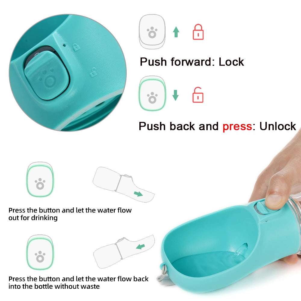 Portable Dog Water Bottle – 350/550ml